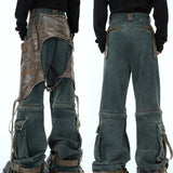 Opium Leather Harness Jeans - Fuga Studios