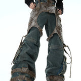 Opium Leather Harness Jeans - Fuga Studios
