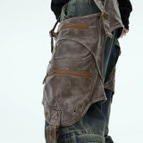 Opium Leather Harness Jeans - Fuga Studios