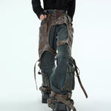 Opium Leather Harness Jeans - Fuga Studios
