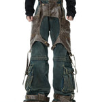Opium Leather Harness Jeans - Fuga Studios