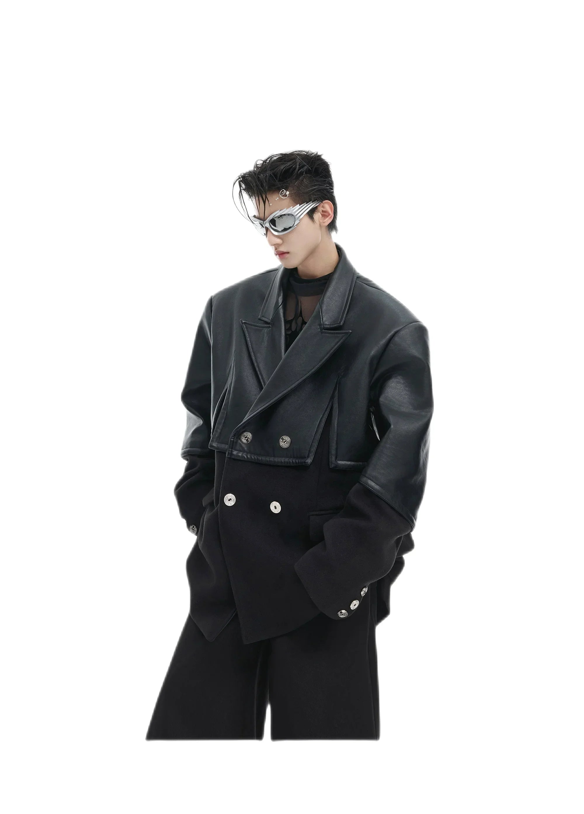 Opium Leather Suit Jacket - Fuga Studios