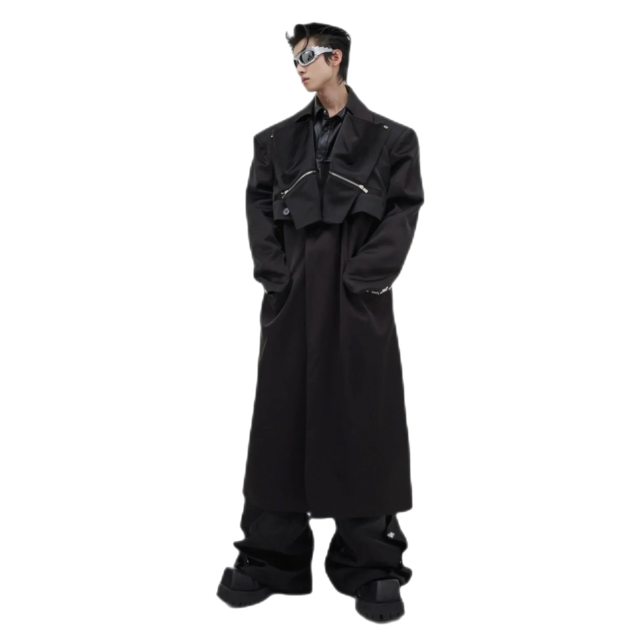 Opium Leather Trench Coat - Fuga Studios