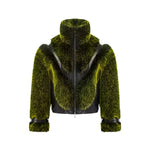 Opium Luxury Fuzzy Leather Jacket - Fuga Studios