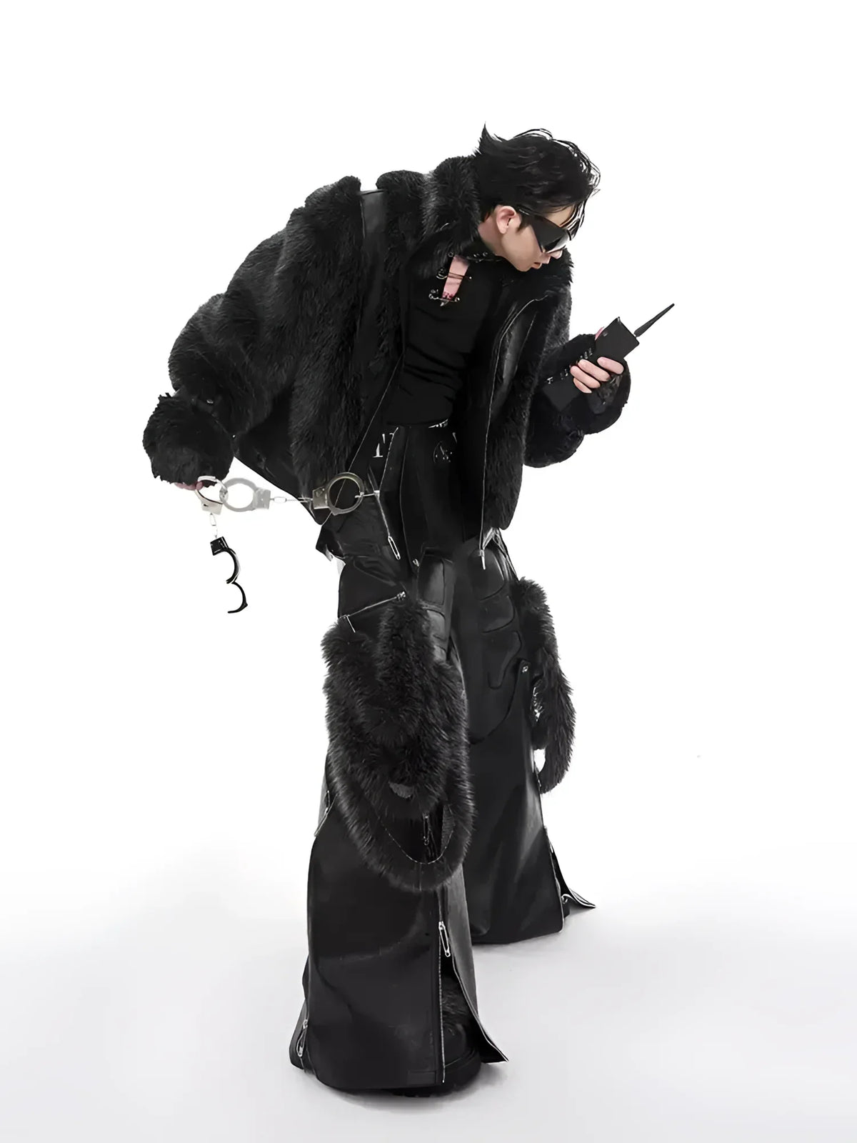 Opium Luxury Fuzzy Leather Jacket | Limited Edition | Fūga