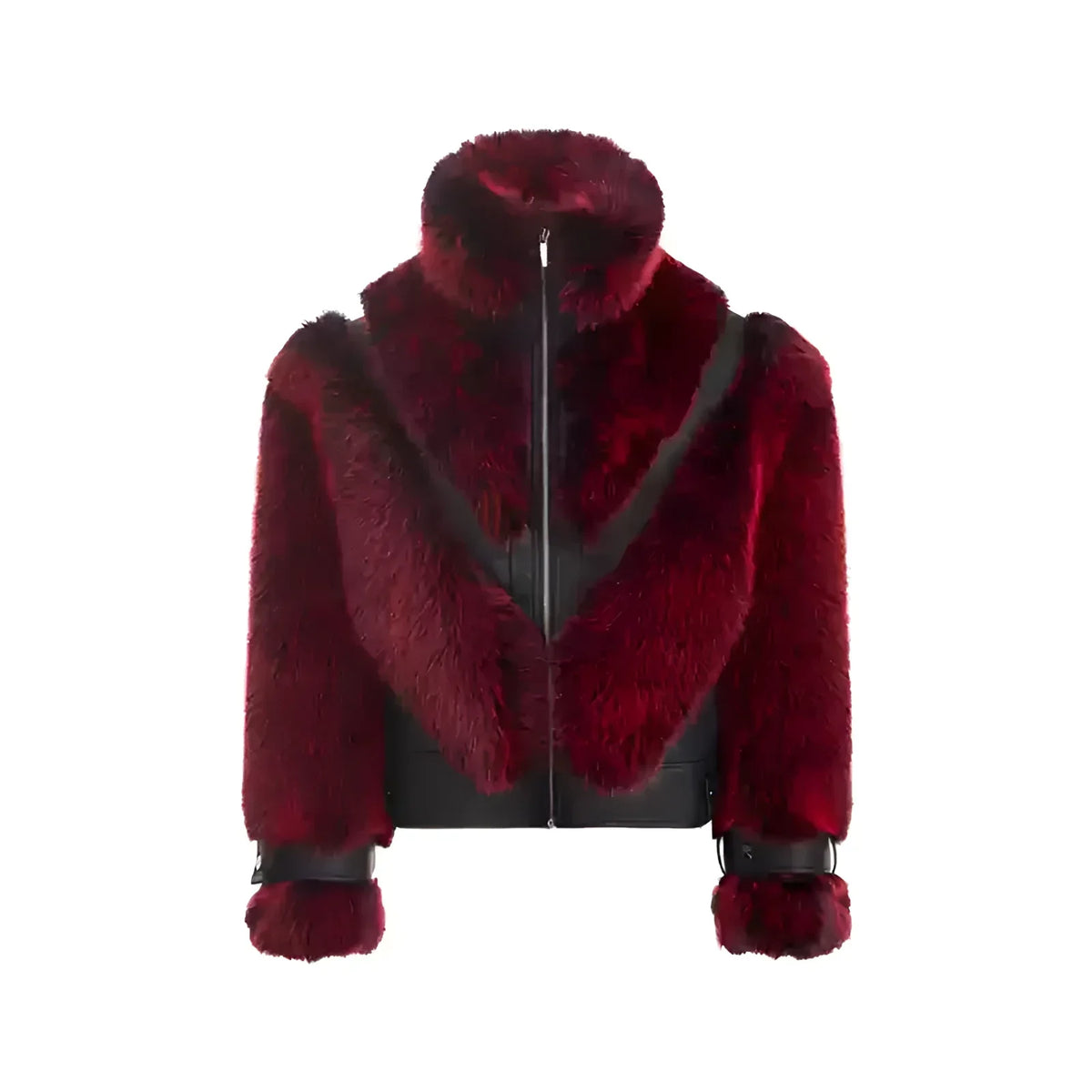 Opium Luxury Fuzzy Leather Jacket | Limited Edition | Fūga