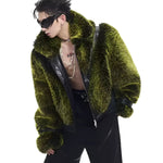 Opium Luxury Fuzzy Leather Jacket - Fuga Studios
