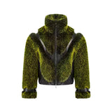 Opium Luxury Fuzzy Lederjacke - Fuga Studios