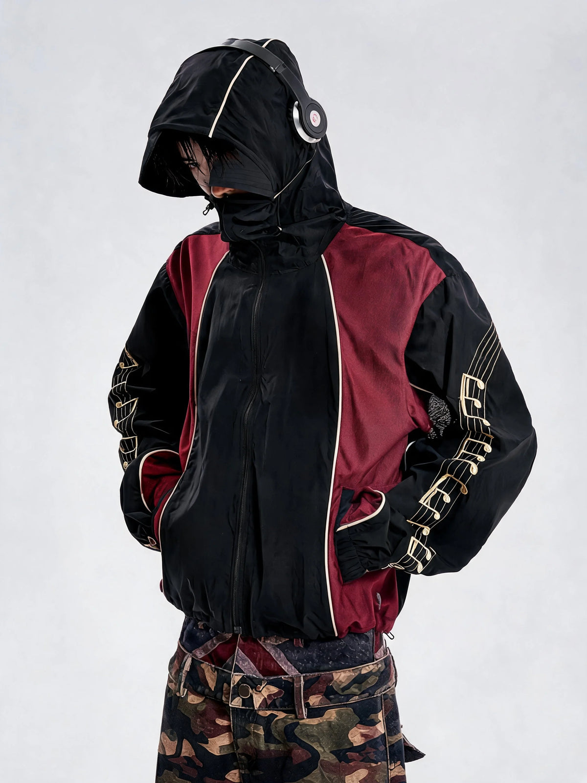 Opium Melody Track Jacket Schwarz - Fuga Studios
