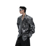 Opium Mercury Foil Overshirt - Fuga Studios