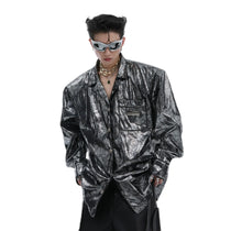 Opium Mercury Foil Overshirt - Fuga Studios