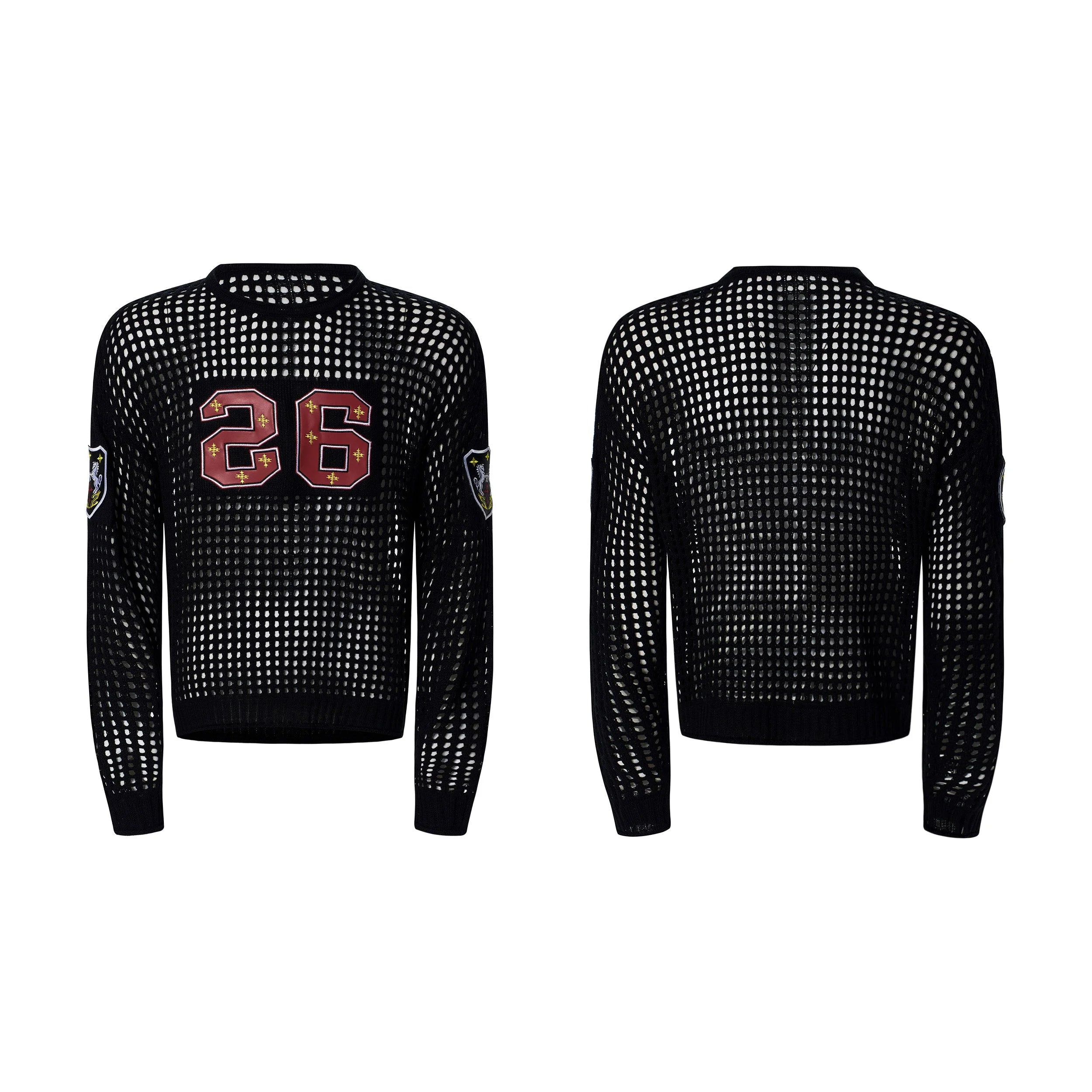 Placeholder Niche Badge-Embroidered Sweater For Men - Fuga Studios