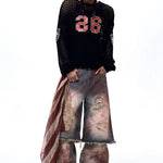 Opium Mesh Varsity Knit Sweater - Fuga Studios