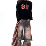 Opium Mesh Varsity Knit Sweater - Fuga Studios
