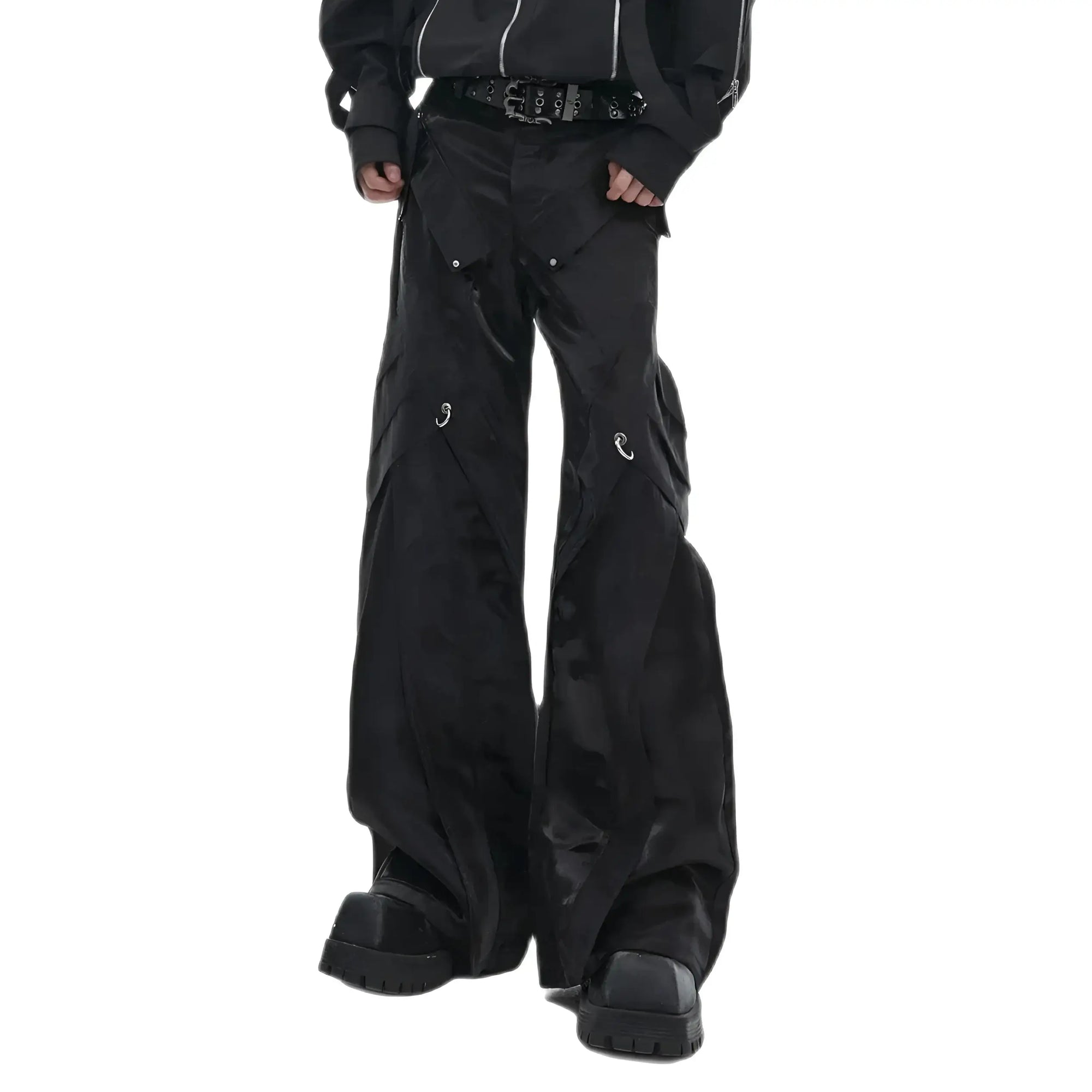 unknown black flare pants opium v系 unknown black flare pants opium v系 - メルカリ