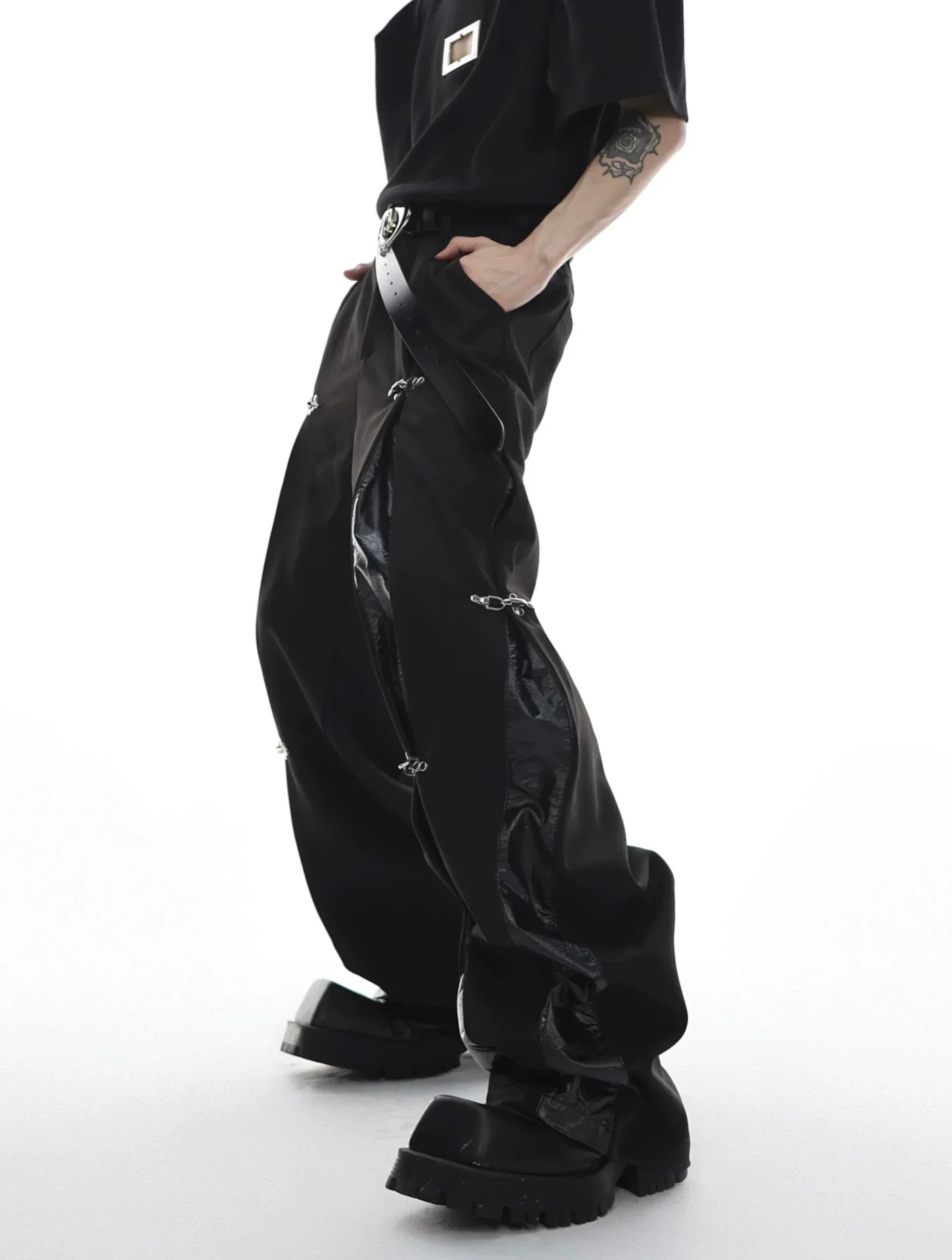 Opium Metal Buckle Pants - Fuga Studios