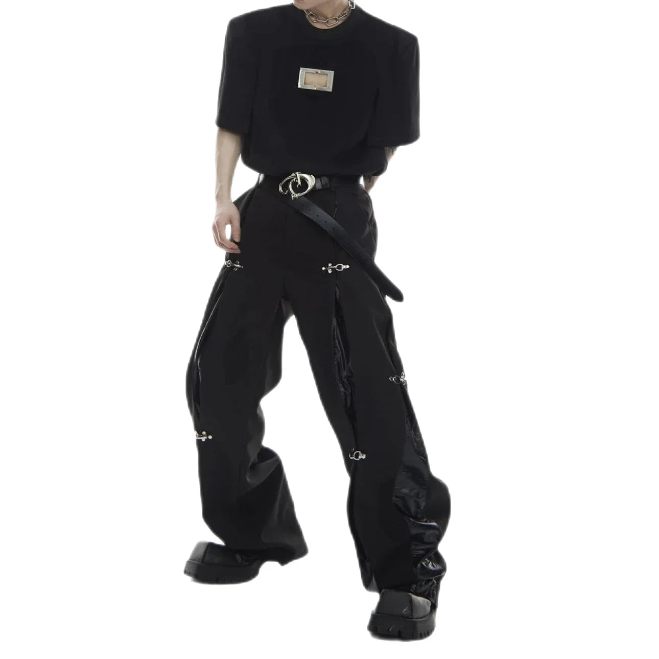 Opium Metal Buckle Pants - Fuga Studios