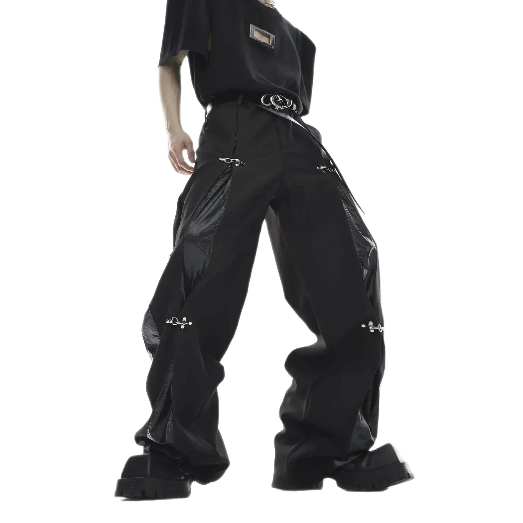 Opium Metal Buckle Pants - Fuga Studios