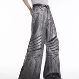 Opium Metallic Chevron Wide-Leg Pants - Fuga Studios