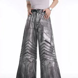Opium Metallic Chevron Wide-Leg Pants - Fuga Studios