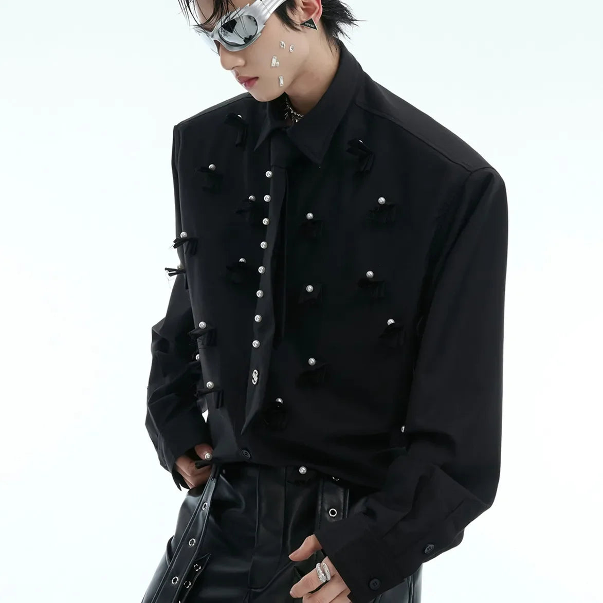 Opium Necktie Pearl Shirt - Fuga Studios