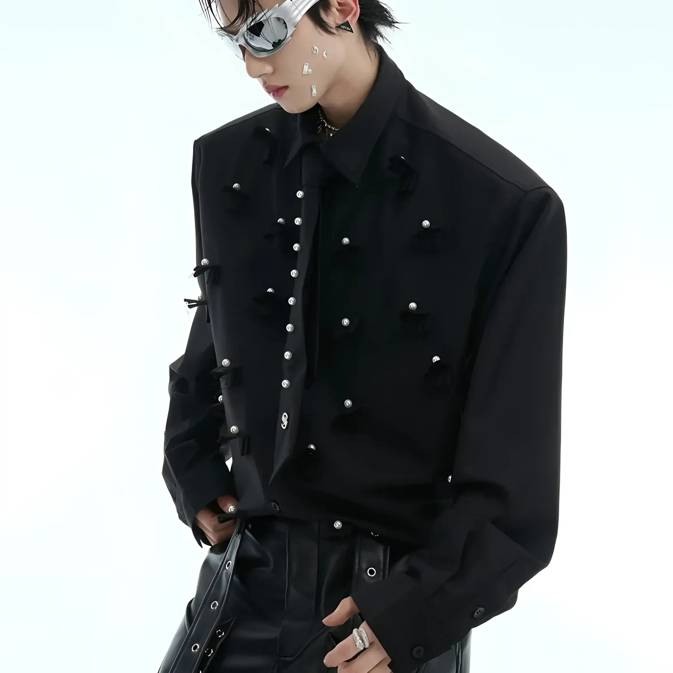 Opium Necktie Pearl Shirt - Fuga Studios