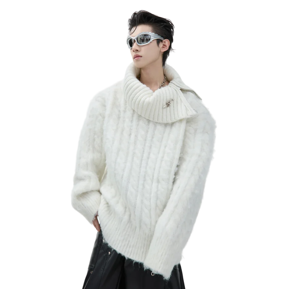 Opium Oversized Turtleneck Sweater - Fuga Studios