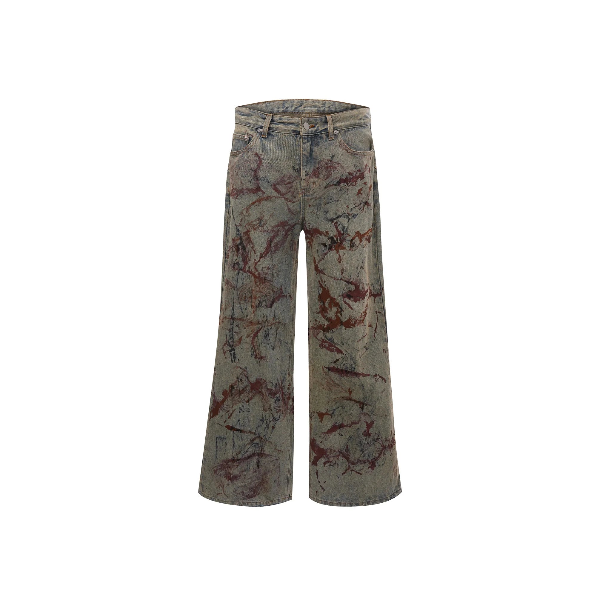 Opium Painted Denim Pants - Fuga Studios