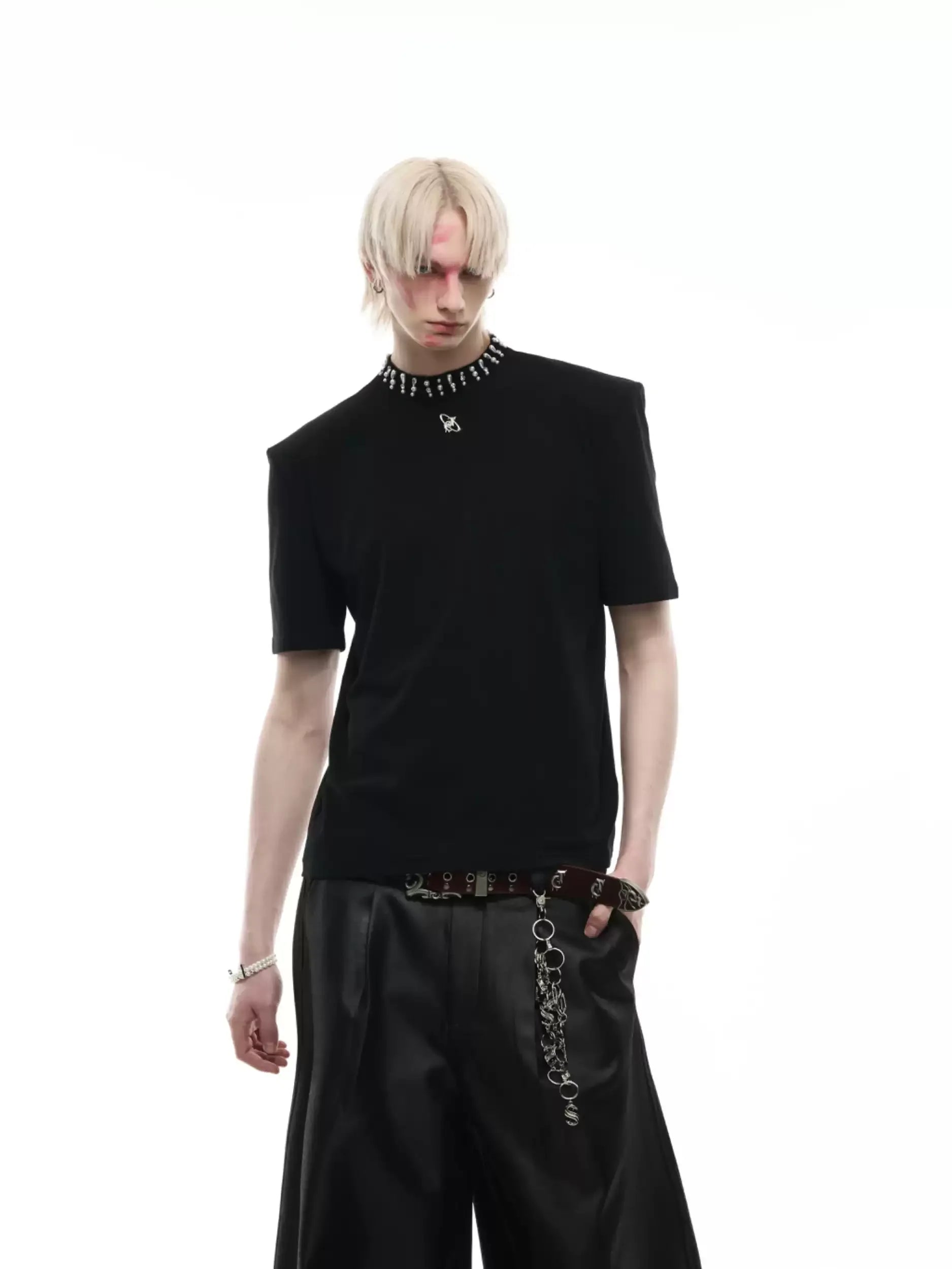 Opium Pearl Collar T-Shirt - Fuga Studios
