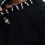 Opium Pearl Collar T-Shirt - Fuga Studios