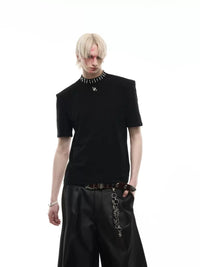 Opium Pearl Collar T-Shirt