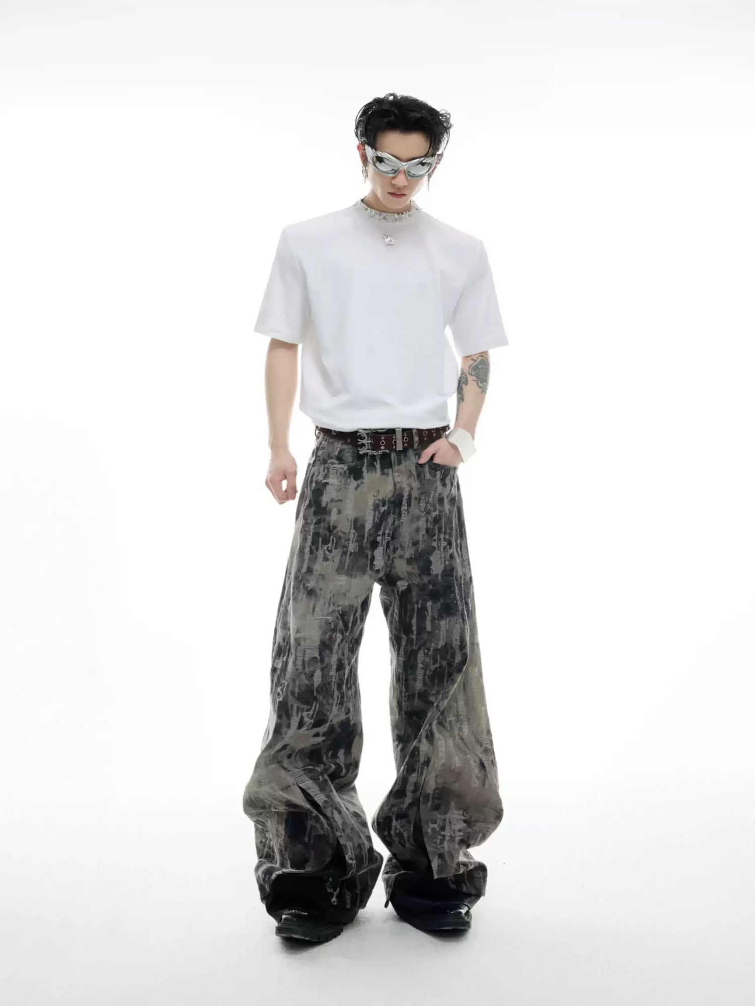 Opium Pearl Collar T-Shirt - Fuga Studios