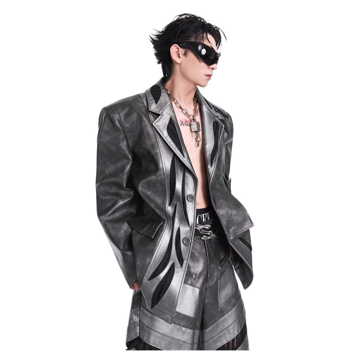 Opium Phantom Mesh Blazer - Fuga Studios