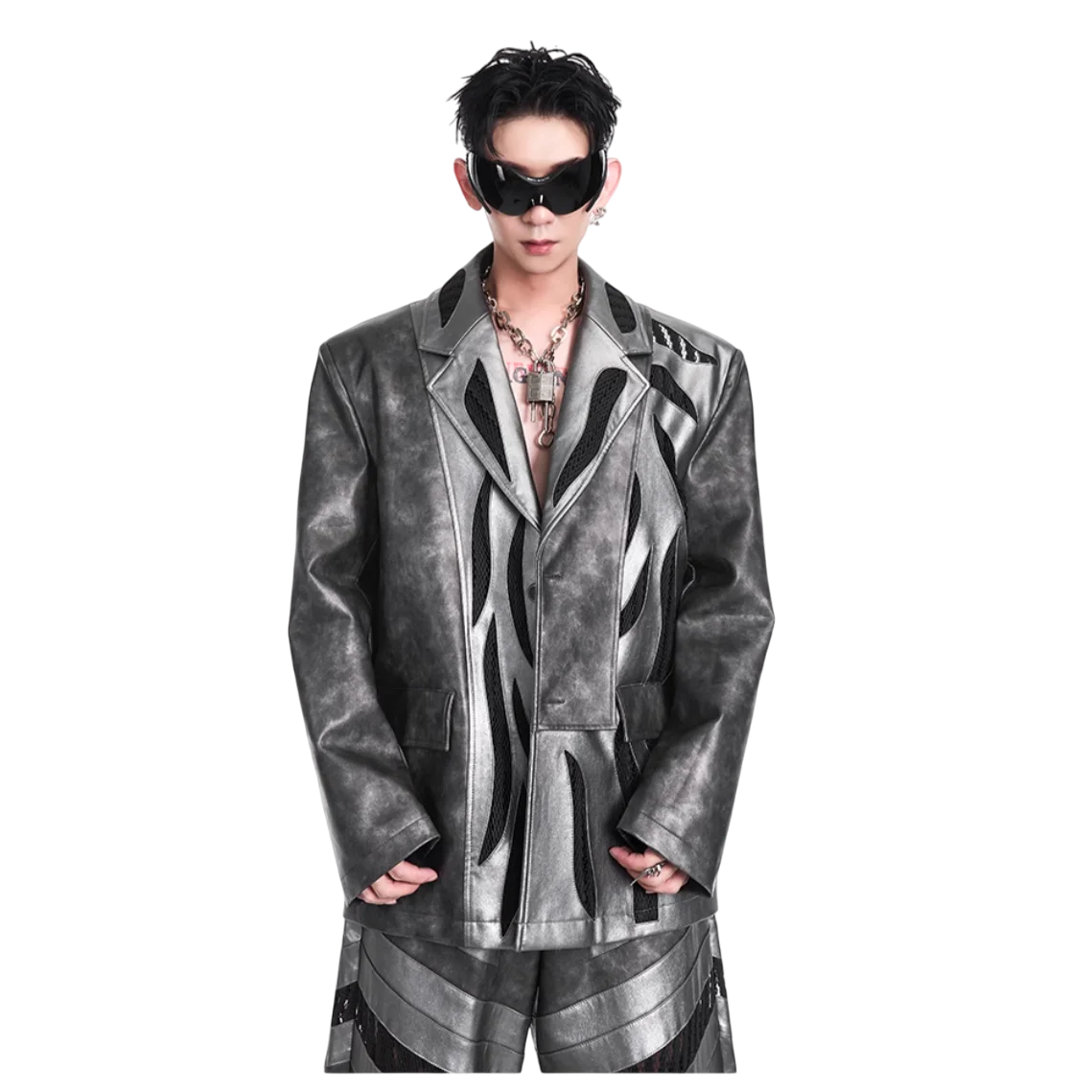 Opium Phantom Mesh Blazer - Fuga Studios