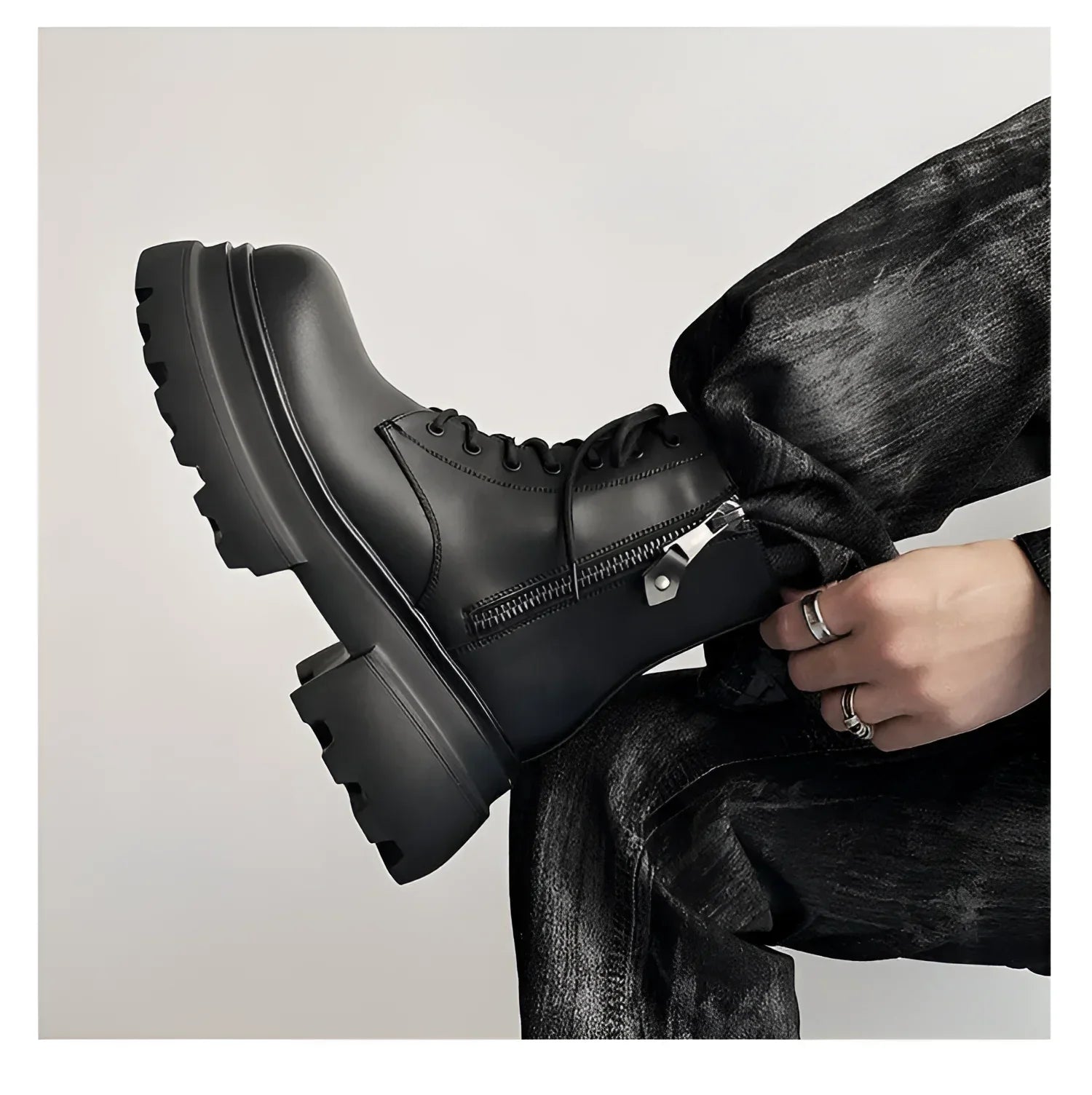 Opium Platform Combat Boots | Limited Edition | Fūga Opium Platform Combat Boots | Limited Edition | Fūga