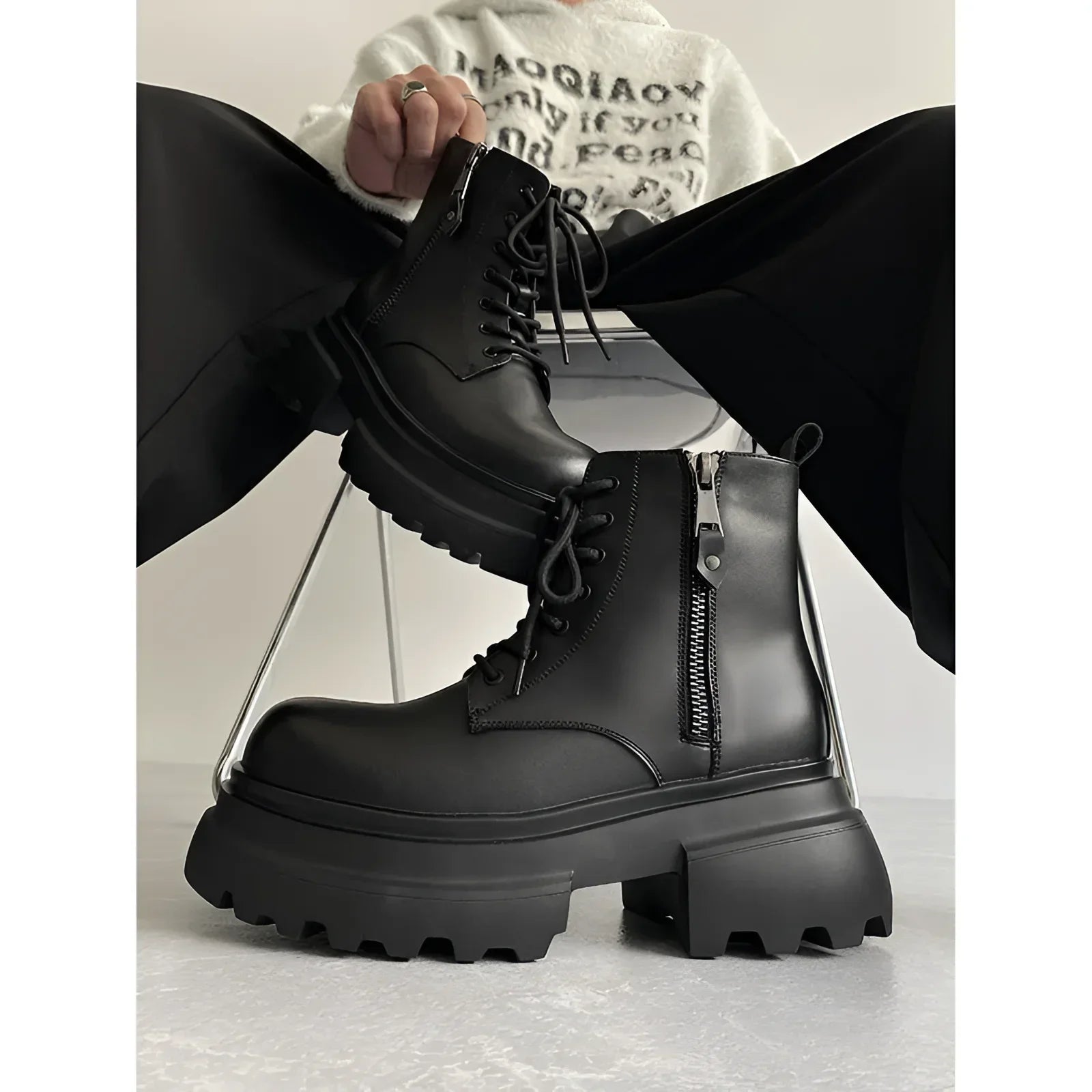 Opium Platform Combat Boots | Limited Edition | Fūga Opium Platform Combat Boots | Limited Edition | Fūga