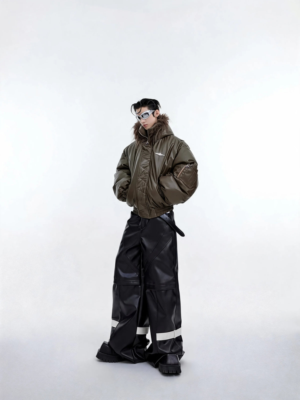 Opium Plush Leather Jacket - Fuga Studios