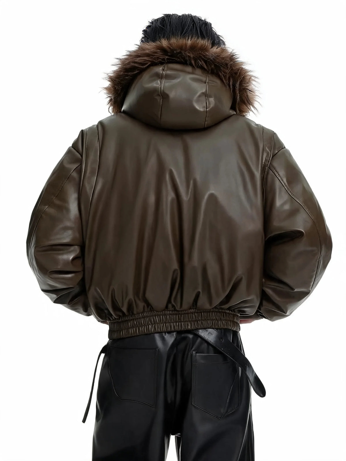 Opium Plush Leather Jacket - Fuga Studios