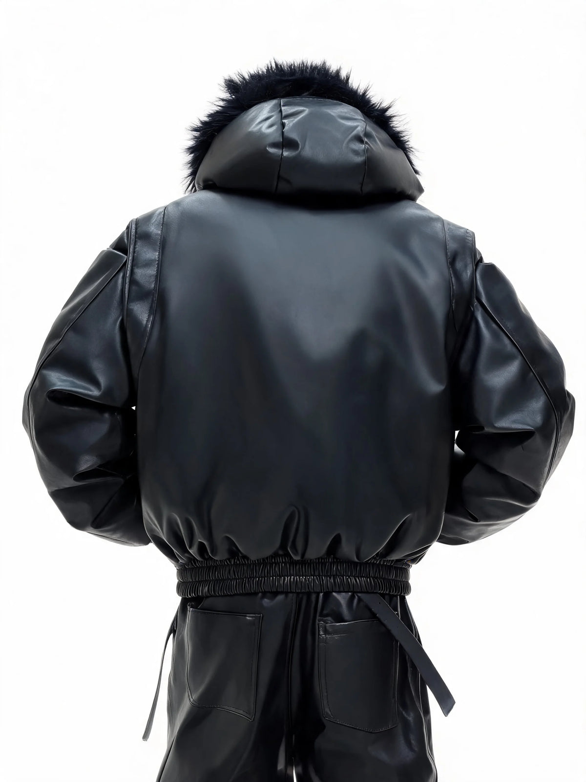 Opium Plush Leather Jacket - Fuga Studios