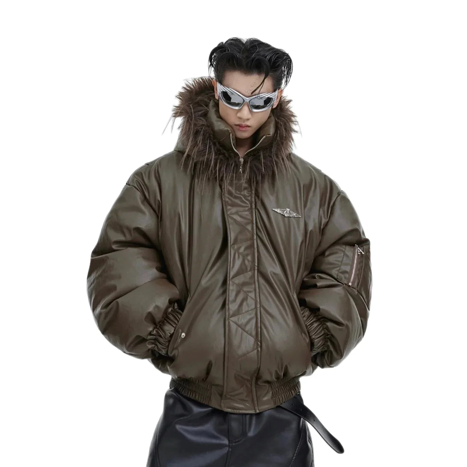 Opium Plush Leather Jacket | Limited Edition | Fūga Opium Plush Leather Jacket | Limited Edition | Fūga