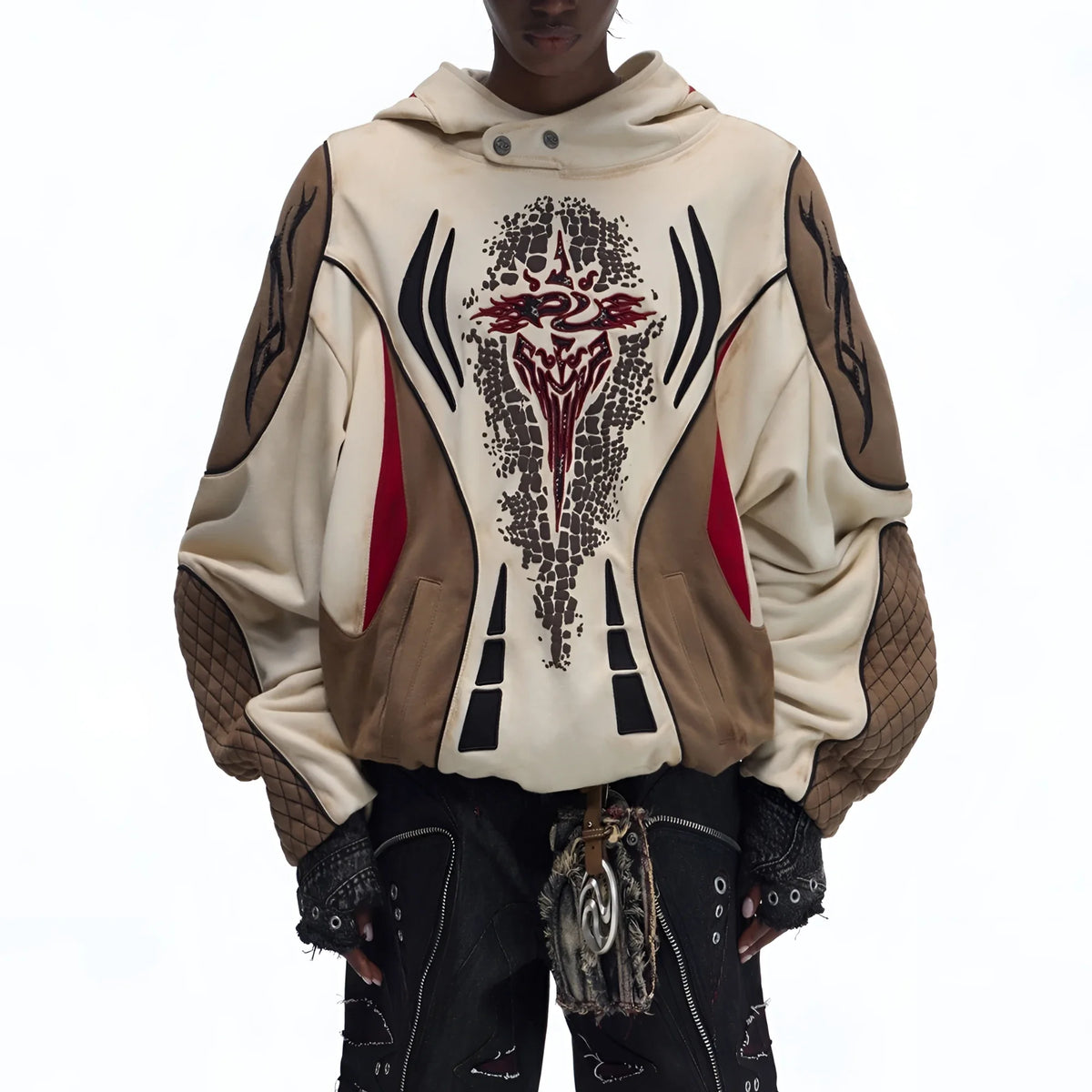 Opium Racing Hoodie. Cobra Emblem, Paneling. | Fūga Studios