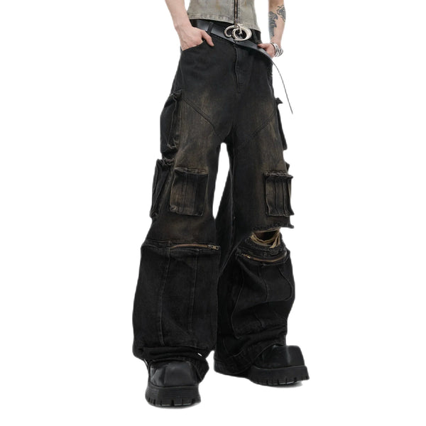 Opium Ripped Jeans. Contrast Pockets. | Fūga Studios