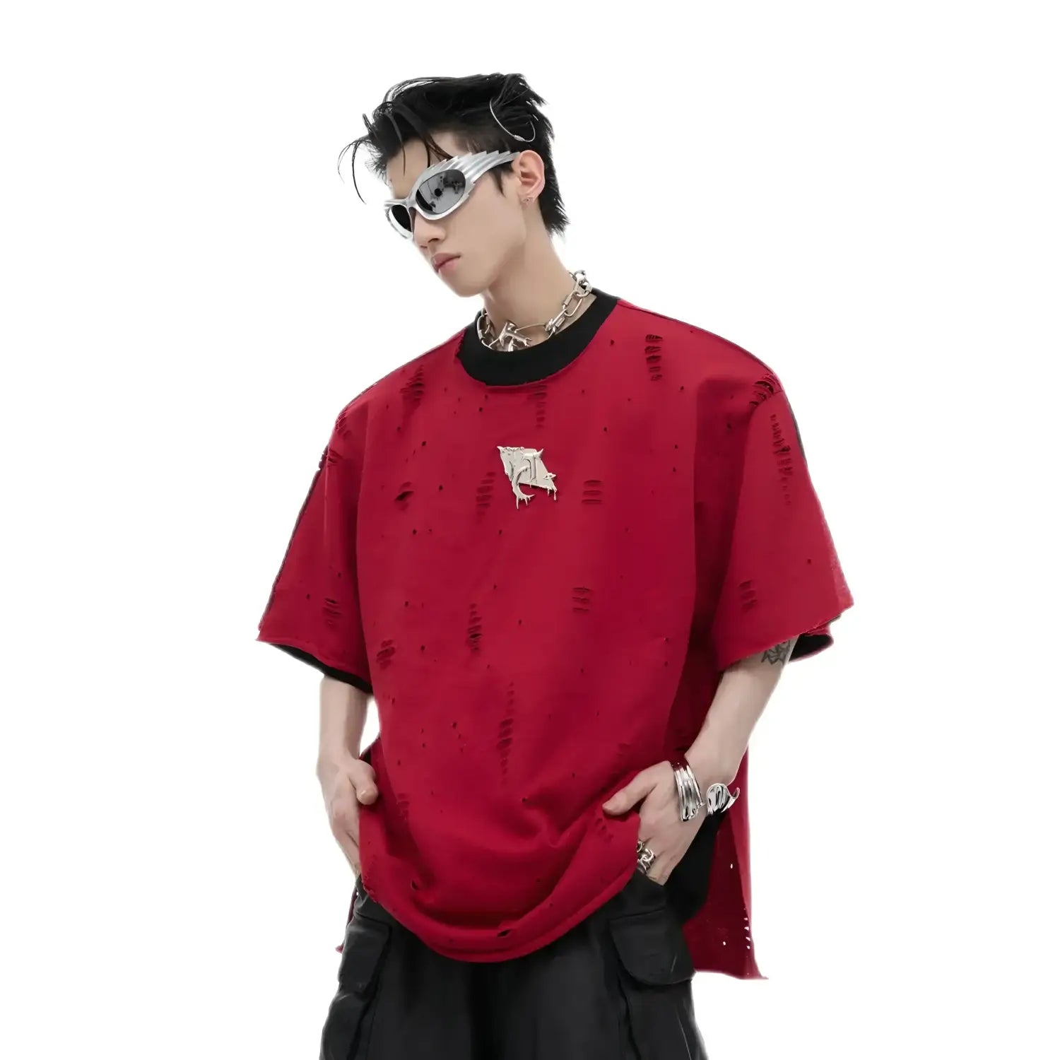 Opium 스크래치 셔츠