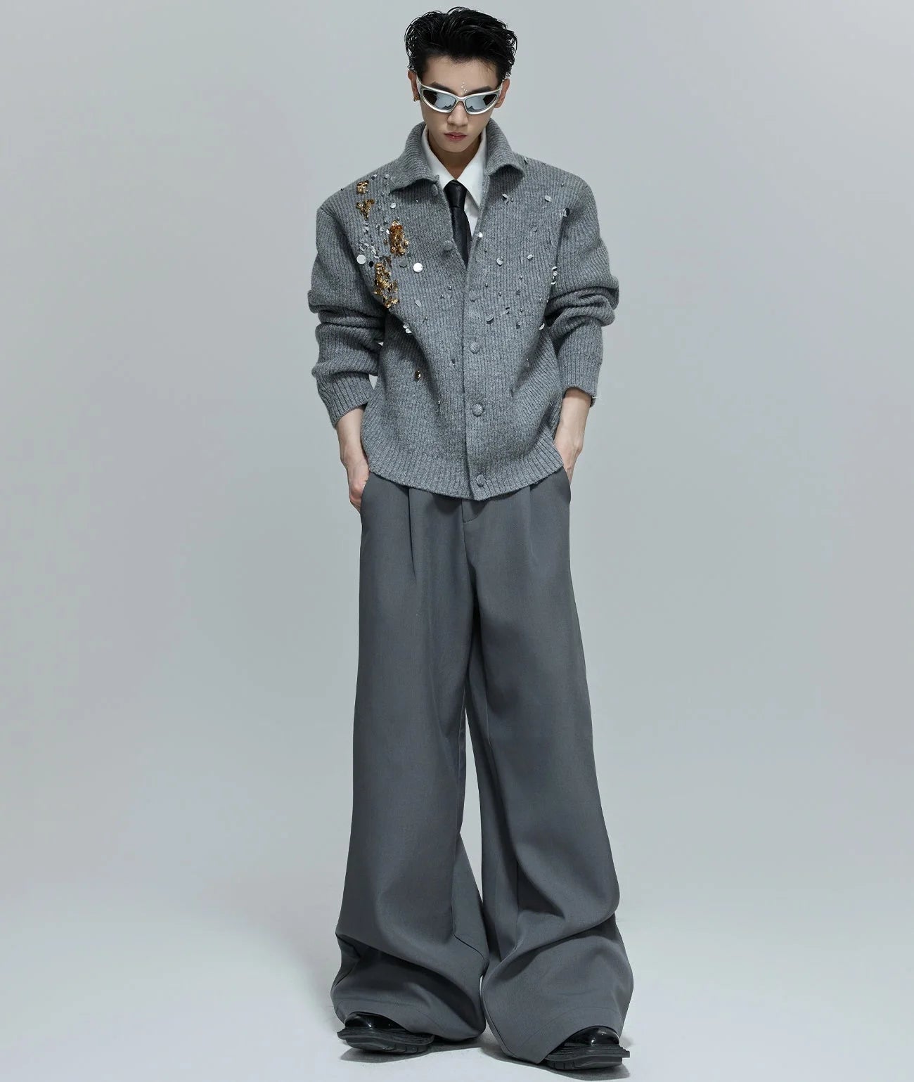 Opium Sequin Embellished Cardigan - Fuga Studios