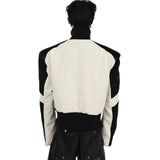 Opium Short Thickened Shoulder Pad Leather Jacket - Fuga