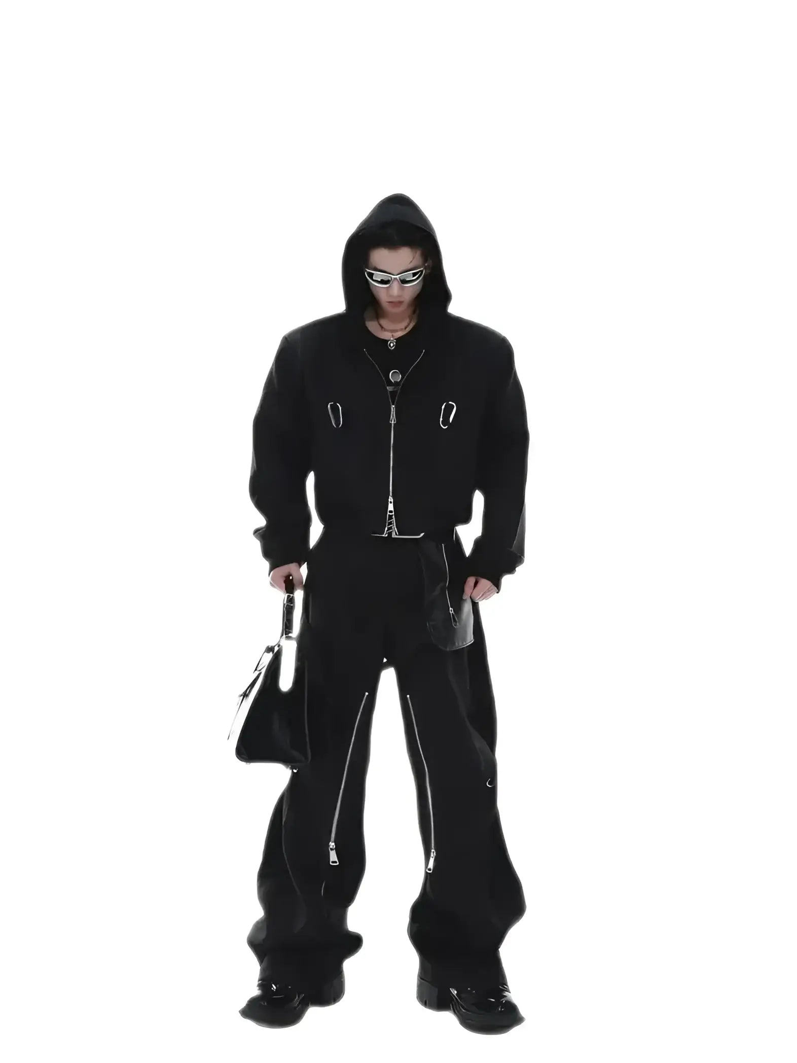 Opium Shoulder Pad Cropped Carabiner Jacket - Fuga Studios
