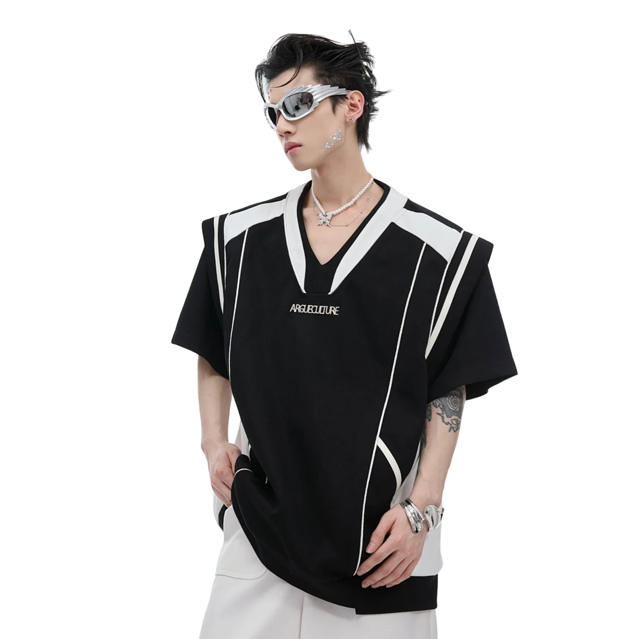 Opium Shoulder Pad Shirt - Fuga Studios