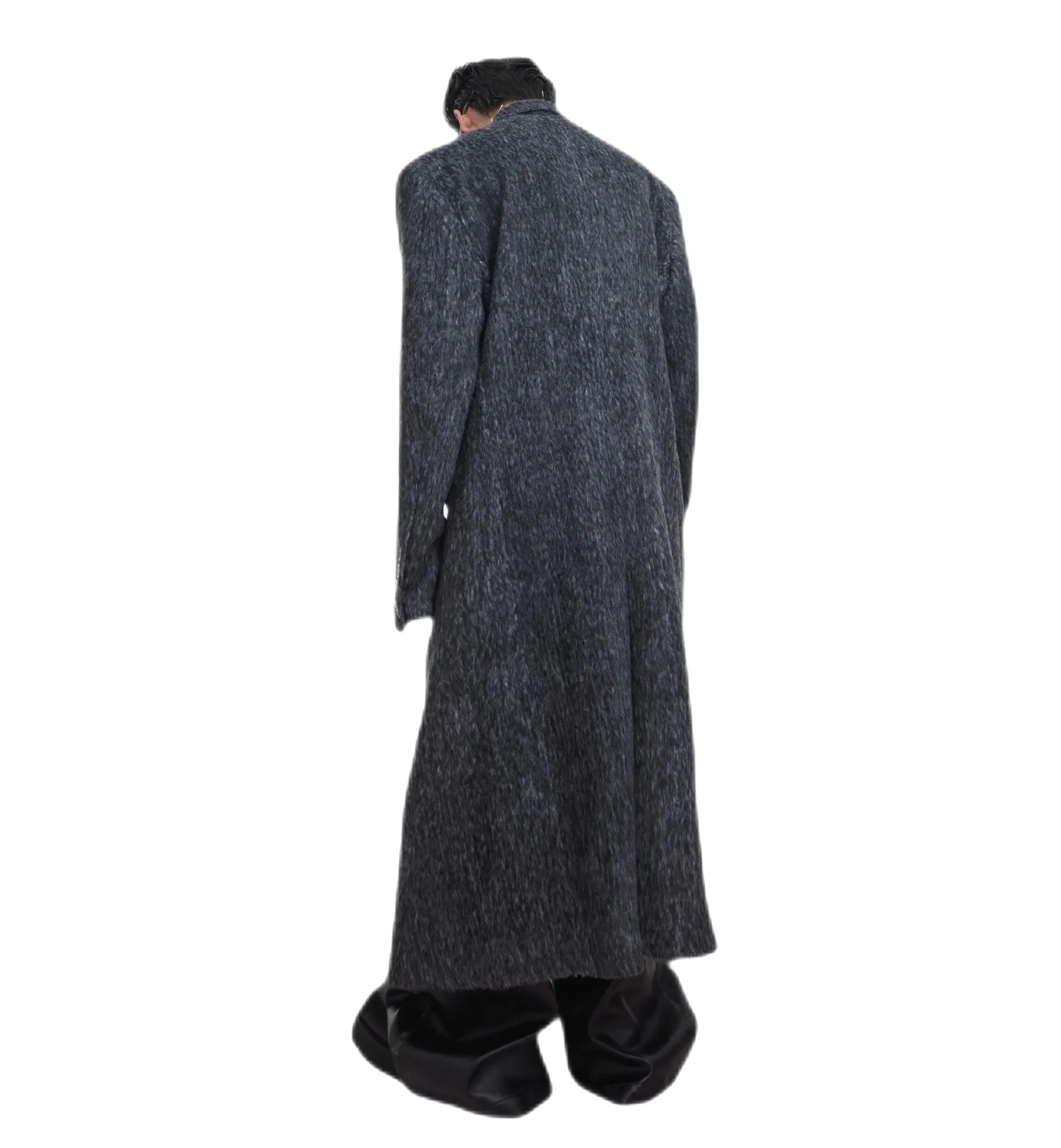 Opium Shoulder Padded Woolen Coat - Fuga Studios