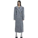 Opium Shoulder Padded Woolen Coat - Fuga Studios