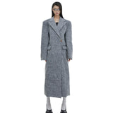 Opium Shoulder Padded Woolen Coat - Fuga Studios